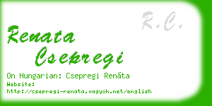 renata csepregi business card