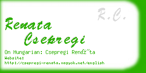 renata csepregi business card